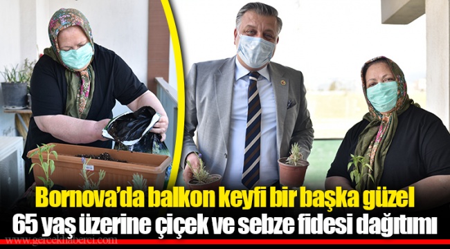 Bornova’da balkon keyfi bir başka güzel