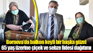 Bornova’da balkon keyfi bir başka güzel