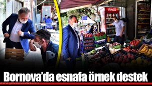 Bornova’da esnafa örnek destek