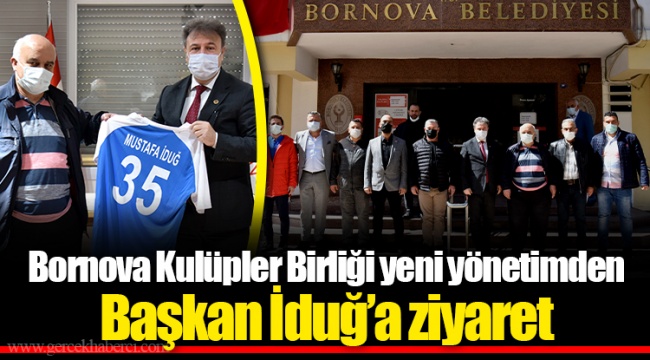 Bornova Kulüpler Birliği yeni yönetimden Başkan İduğ’a ziyaret