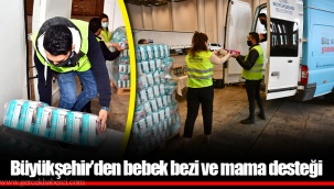 Büyükşehir’den bebek bezi ve mama desteği