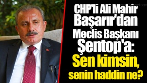 CHP'li Ali Mahir Başarır'dan Meclis Başkanı Şentop'a: Sen kimsin, senin haddin ne?