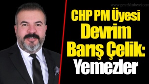 CHP PM Üyesi Devrim Barış Çelik: Yemezler
