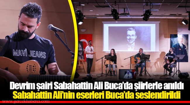 Devrim şairi Sabahattin Ali Buca’da şiirlerle anıldı