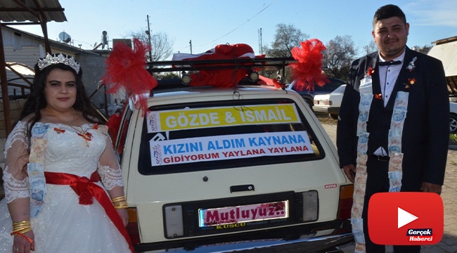 Dirftli evlilik teklifine gelen ceza, gelin arabasını satılığa çıkarttı