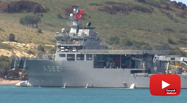 Düşen uçağın enkazı için arama-kurtarma gemisi Foça’ya ulaştı