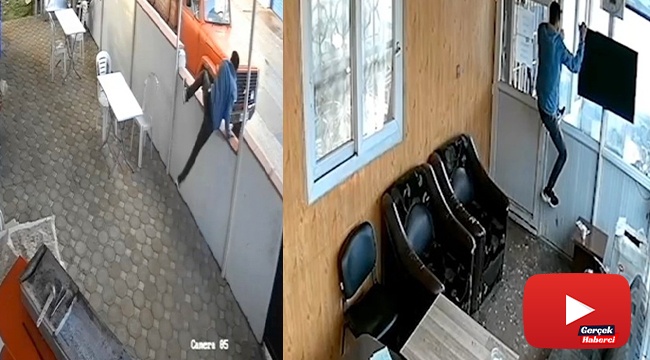 Engel tanımayan hırsız kamerada