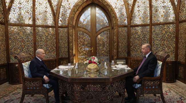 Erdoğan ile Bahçeli Özbek Otağı'nda iftar yaptı