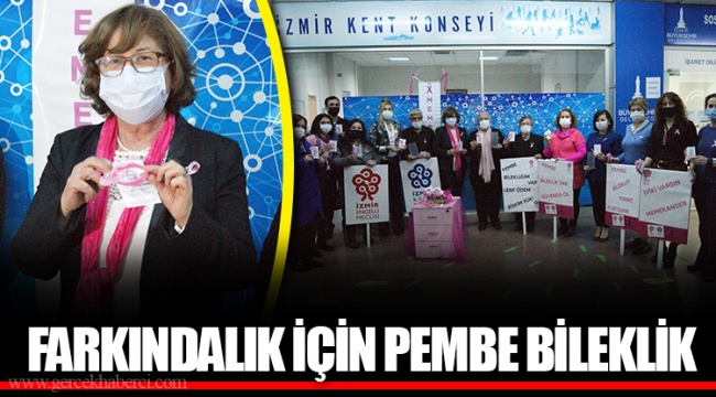 FARKINDALIK İÇİN PEMBE BİLEKLİK