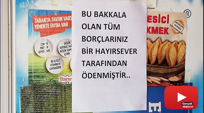 Gizemli hayırsever bakkal bakkal dolaşıp tüm borçları kapattı