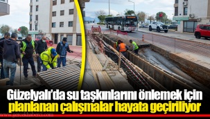 Güzelyalı’da su taşkınlarını önlemek için planlanan çalışmalar hayata geçiriliyor