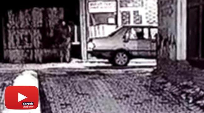 İki kişinin zor kaldırdığı demir tezgahı, hırsız tek başına çaldı