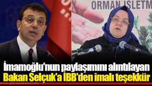 İmamoğlu'nun paylaşımını alıntılayan Bakan Selçuk'a İBB'den imalı teşekkür