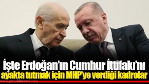 İşte Erdoğan’ın Cumhur İttifakı’nı ayakta tutmak için MHP’ye verdiği kadrolar