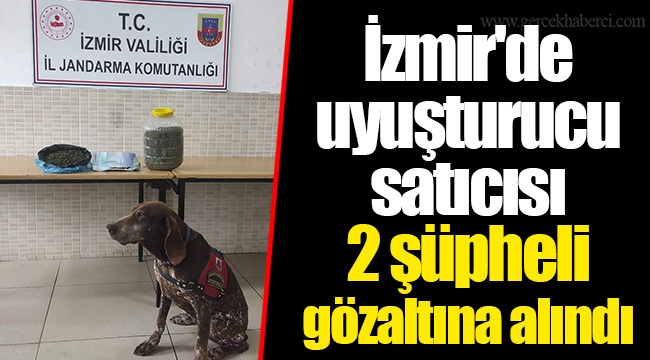 İzmir&#039;de uyuşturucu satıcısı 2 şüpheli gözaltına alındı