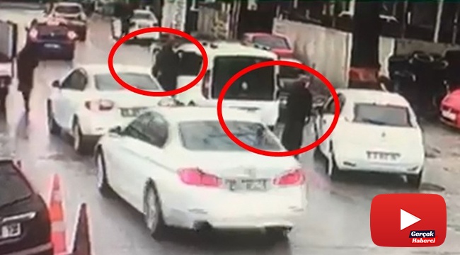 Kadın sürücü çalınan aracının peşinden metrelerce böyle koştu