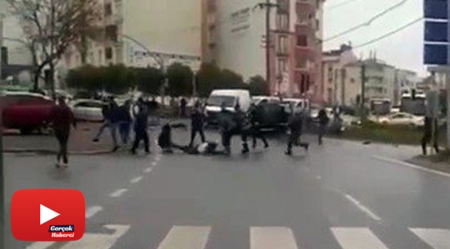 Kaza sonrası silahlar patladı, tekmeler havada uçuştu