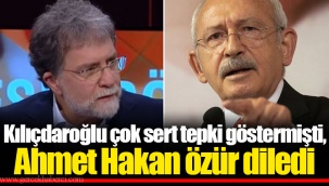 Kılıçdaroğlu çok sert tepki göstermişti, Ahmet Hakan özür diledi