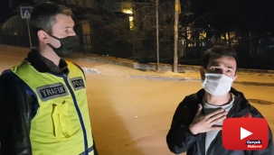 Kısıtlamada alkollü yakalandı,
