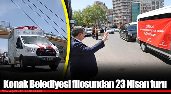 Konak Belediyesi filosundan 23 Nisan turu