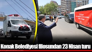 Konak Belediyesi filosundan 23 Nisan turu