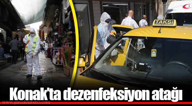 Konak’ta dezenfeksiyon atağı