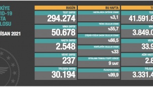 Koronavirüs salgınında can kaybı 33 bin 939'a yükseldi
