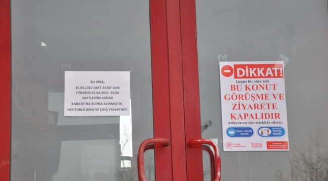 Kovid-19 olan kişi komşularıyla mantı yaptı, apartman karantinaya alındı