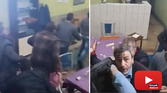 Kumar baskınında güldüren görüntü... Polisi görünce kaçacak yer aradılar