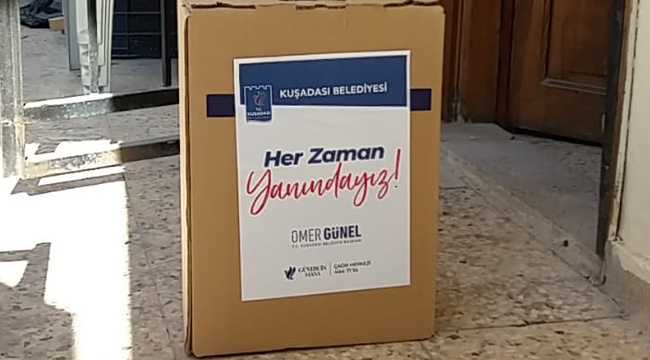 KUŞADASI BELEDİYESİ’NDEN “KARANTİNA” YARDIMI