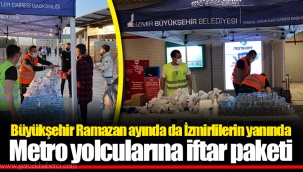 Metro yolcularına iftar paketi