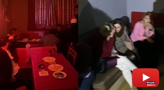 Metruk bina görünümlü pavyona baskın düzenlendi