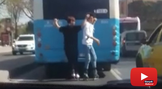 Patenli çocukların tehlikeli yolculuğu kamerada