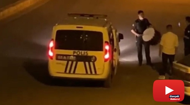 Polis sahurda davul çaldı