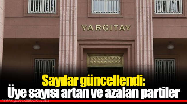 Sayılar güncellendi: Üye sayısı artan ve azalan partiler