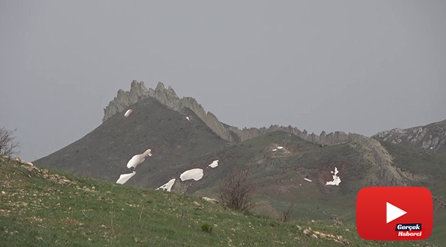 Sivas’ın doğal seddi ilginç görüntüsüyle dikkat çekiyor