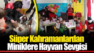 Süper Kahramanlardan Miniklere Hayvan Sevgisi
