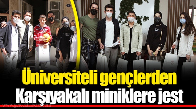 Üniversiteli gençlerden Karşıyakalı miniklere jest