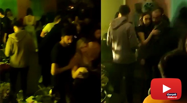 Üstü kafe altı gece kulübüne baskın kamerada