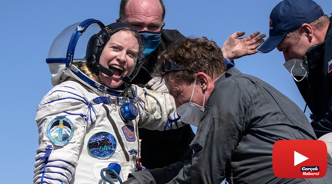 Uzayda görevli astronot ve 2 kozmonot 185 gün sonra Dünya'da
