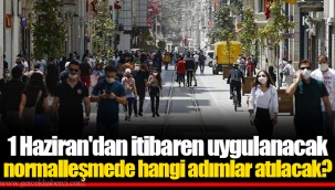 1 Haziran'dan itibaren uygulanacak normalleşmede hangi adımlar atılacak?
