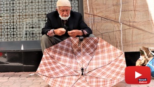 92’lik şemsiye tamircisi