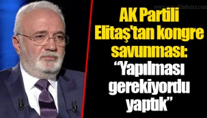 AK Partili Elitaş'tan kongre savunması: “Yapılması gerekiyordu yaptık”