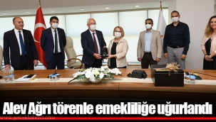 Alev Ağrı törenle emekliliğe uğurlandı