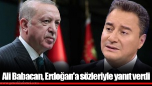 Ali Babacan, Erdoğan'a sözleriyle yanıt verdi