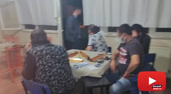 Amatör spor kulübü lokalinde oyun oynayan 17 şahsa ceza yağdı