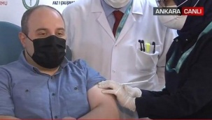 Bakan Varank yerli aşının 2.dozunu oldu
