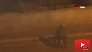 Başkentte kadına şiddet kameraya yansıdı