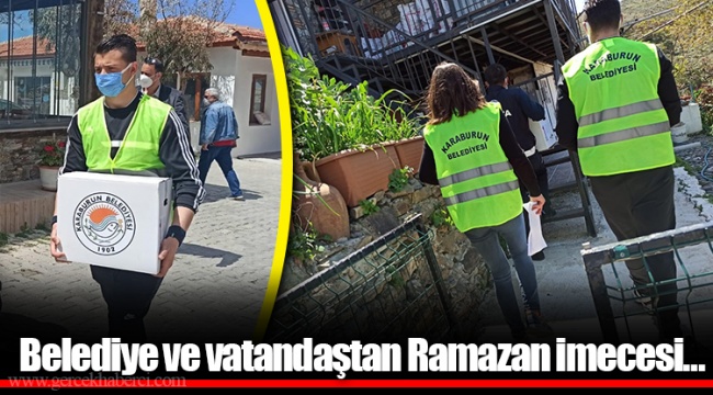 Belediye ve vatandaştan Ramazan imecesi…