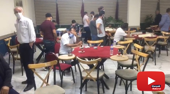 Bursa&#039;da oyun oynanan kafedeki 25 kişiye 86 bin lira ceza
